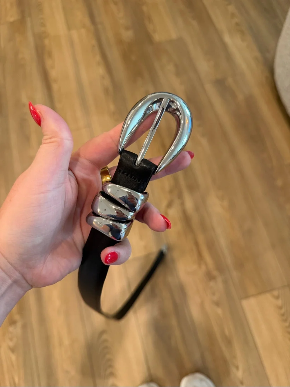 MADEWELL Black and Silver Belt